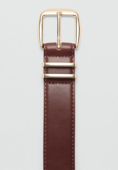 MANGO - Nash2 belt-brown