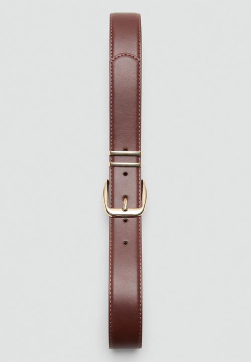 MANGO - Nash2 belt-brown