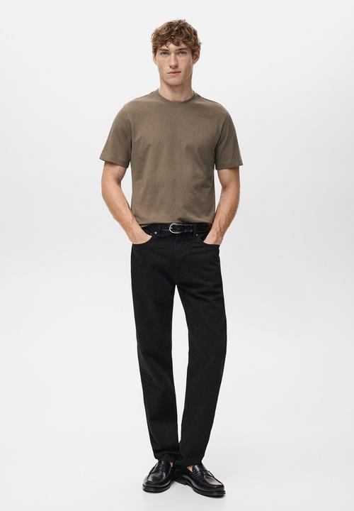 MANGO - TShirt Cherlo - Light-Brown