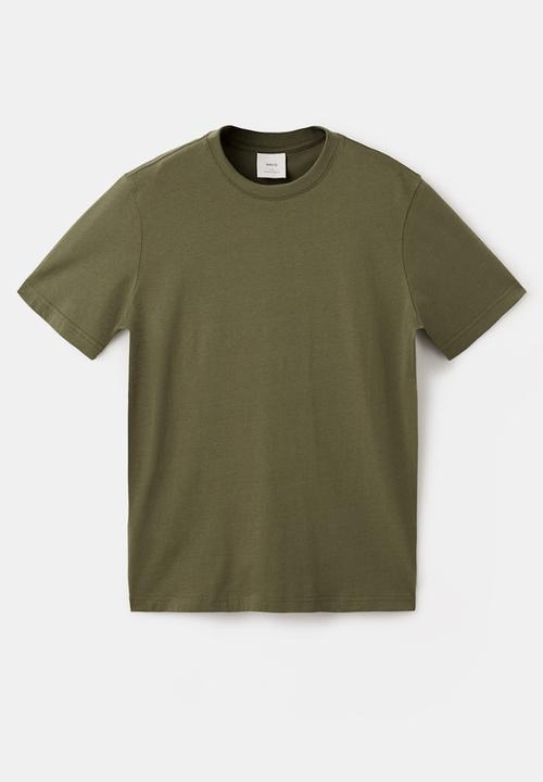 MANGO - TShirt Cherlo - Dark Green
