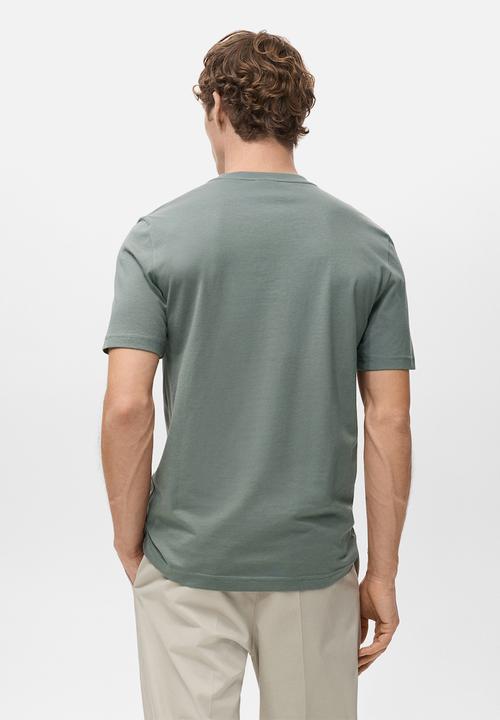 MANGO - TShirt Cherlo - Medium Green