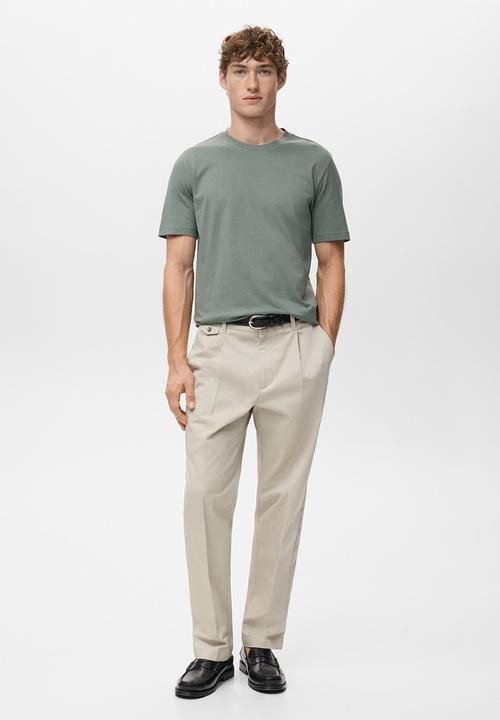 MANGO - TShirt Cherlo - Medium Green