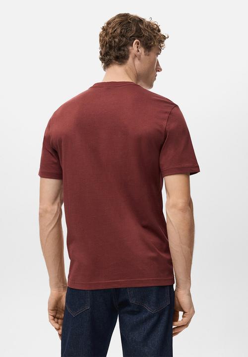 MANGO - TShirt Cherlo - Dark Red