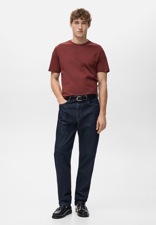 MANGO - TShirt Cherlo - Dark Red