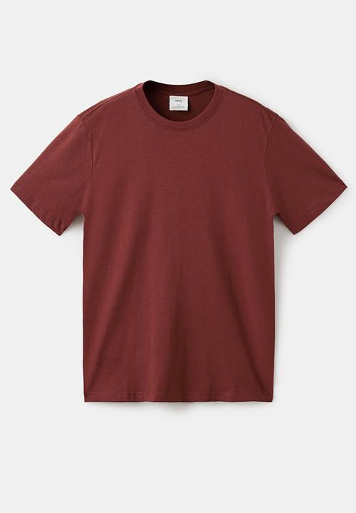 MANGO - TShirt Cherlo - Dark Red
