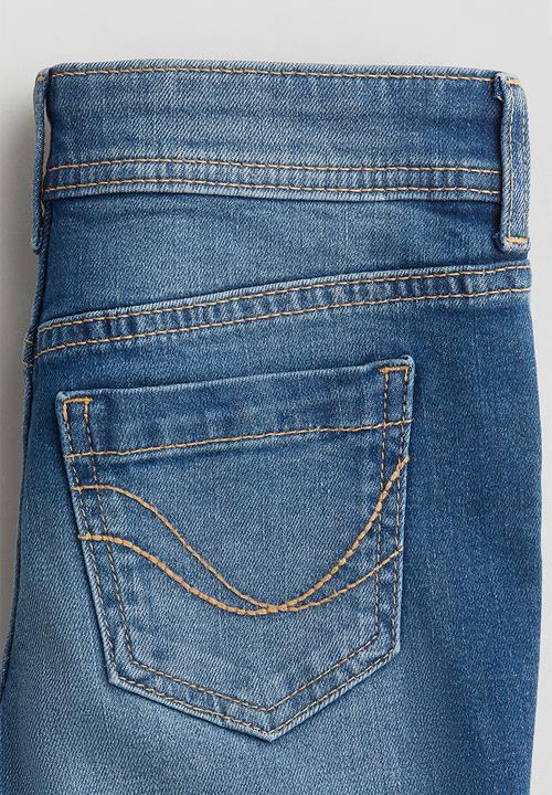 H&M - Flared leg low jeans - denim blue