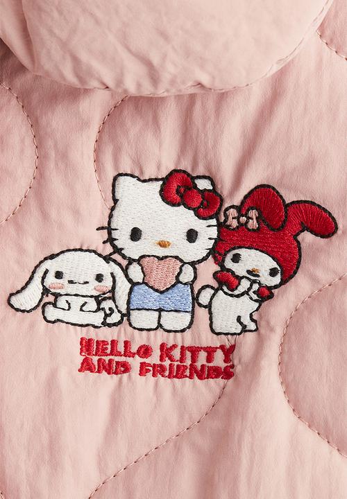 H&M - Quilted gilet - light pink hello kitty