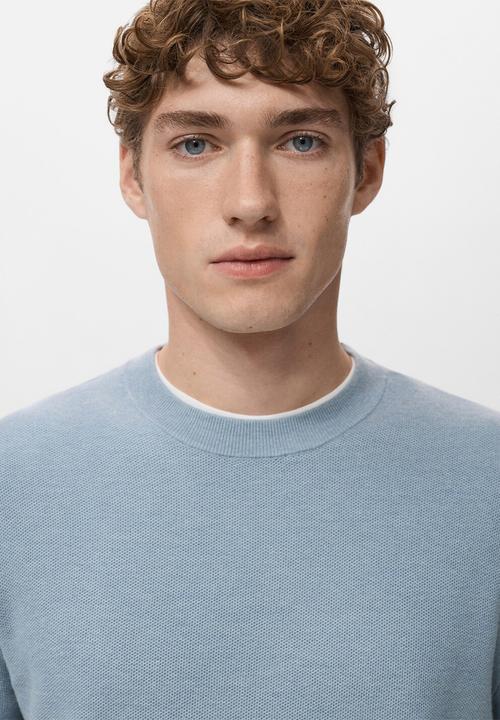MANGO - Sweater Ten  - Sky-Blue