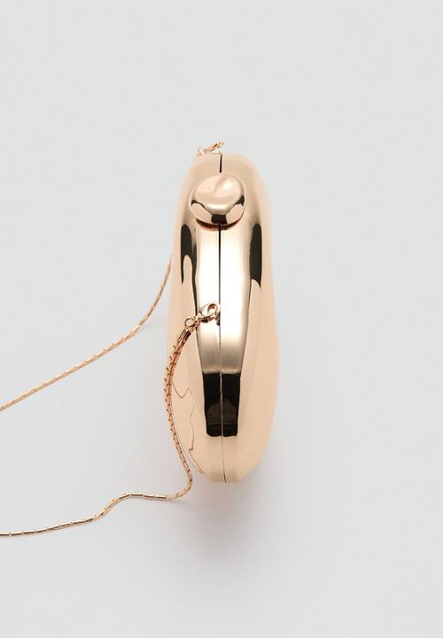 MANGO - Bean handbag-gold