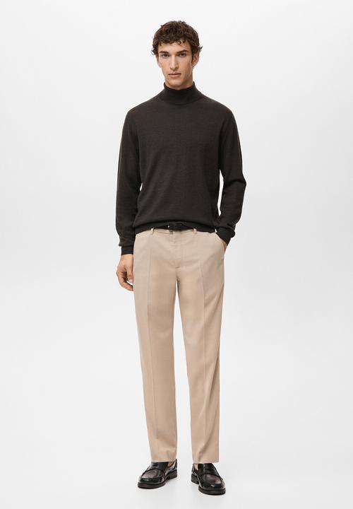 MANGO - Sweater Willyt - Dark Brown
