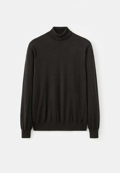 MANGO - Sweater Willyt - Dark Brown