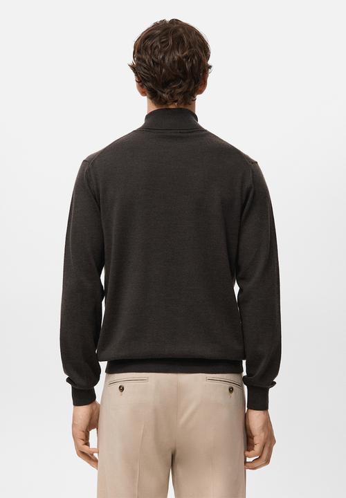 MANGO - Sweater Willyt - Dark Brown