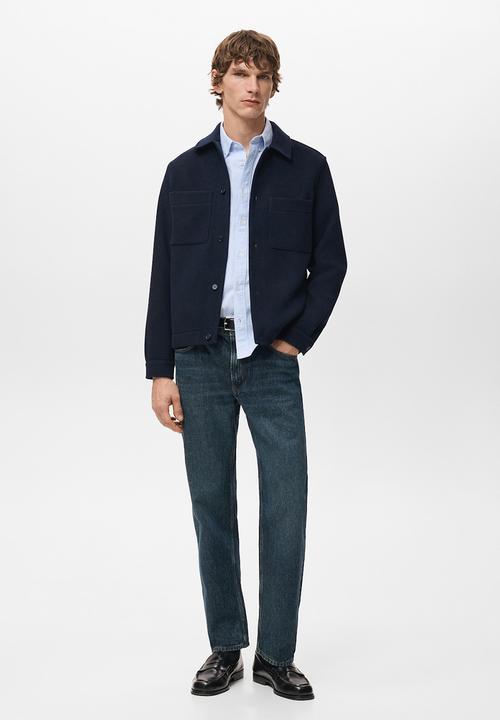 MANGO - Jacket Standfor - Navy