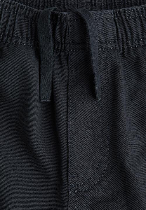 H&M - Cotton twill joggers - black