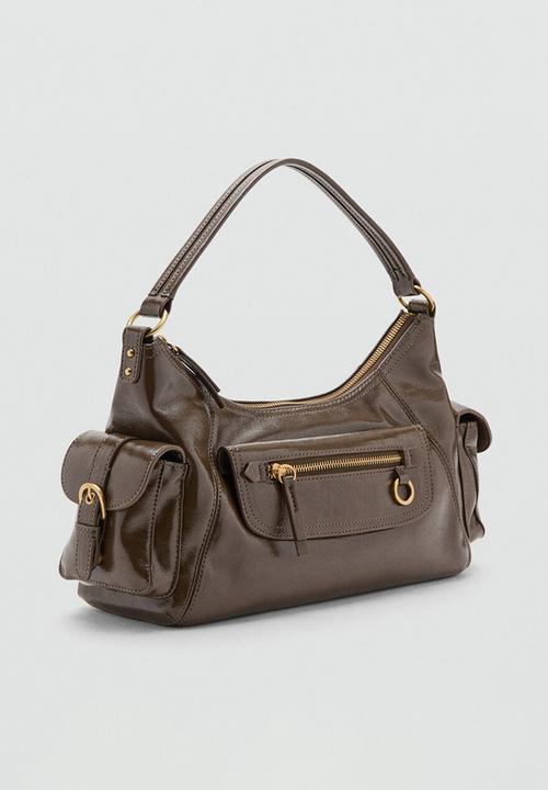MANGO - Lua shoulder bag-beige