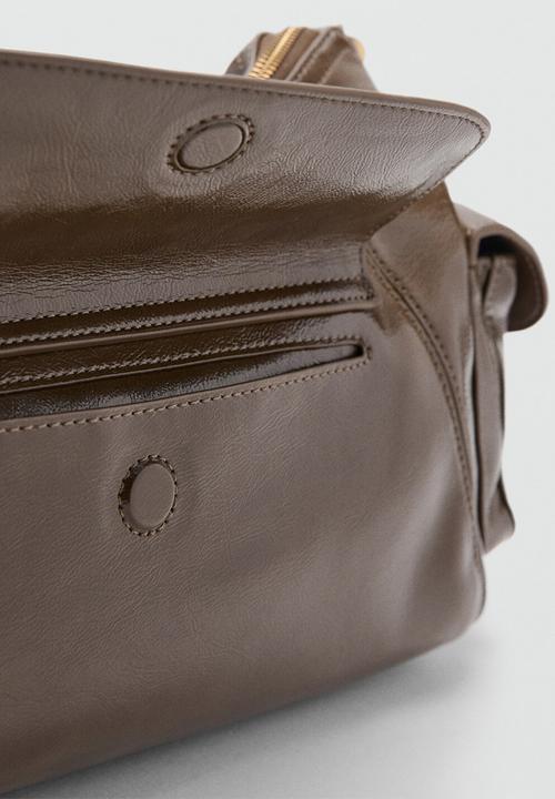 MANGO - Lua shoulder bag-beige