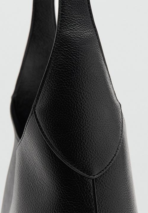 MANGO - Micado shoulder bag-black