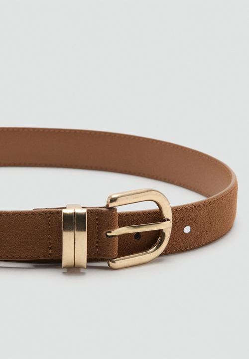 MANGO - Corina belt-brown