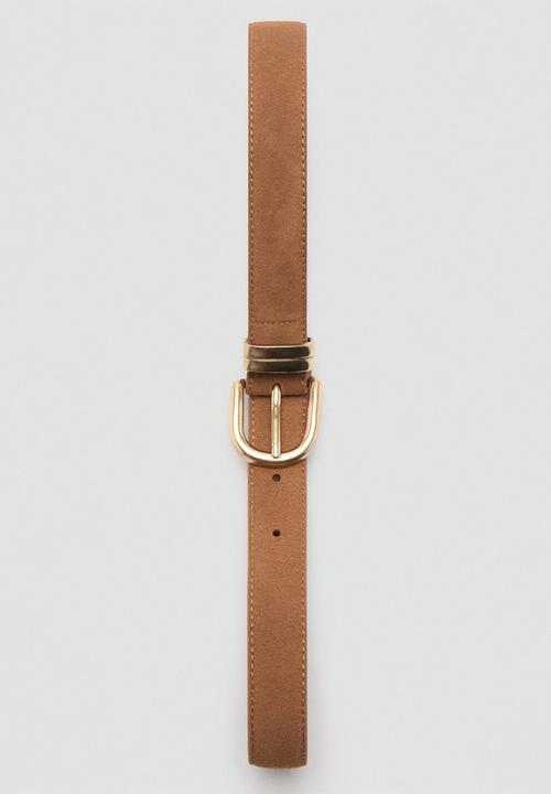 MANGO - Corina belt-brown