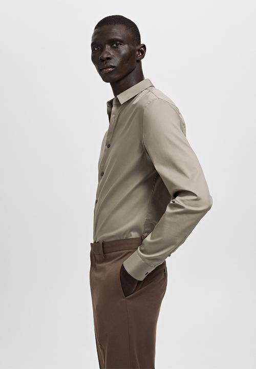 MANGO - Shirt Emotion - Brown