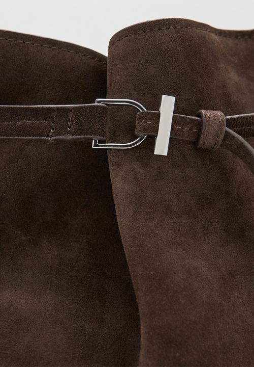MANGO - Ruira bucket bag-dark brown