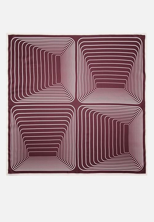 MANGO - Nagoya kerchief-dark red