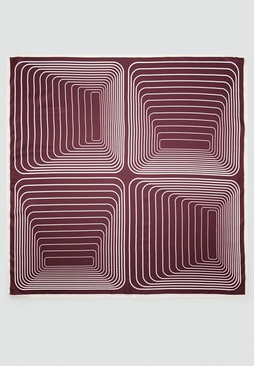 MANGO - Nagoya kerchief-dark red