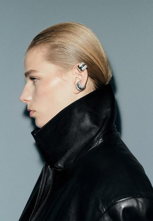 MANGO - Nala earrings-silver