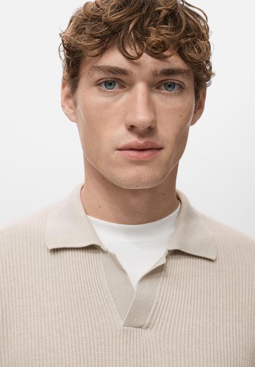 MANGO - Sweater Antiguas - Beige