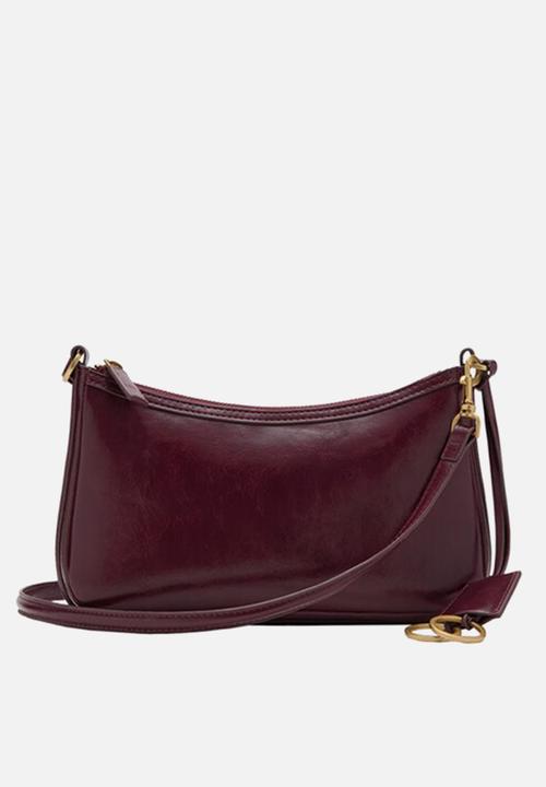 MANGO - Melanie crossbody bag-dark red