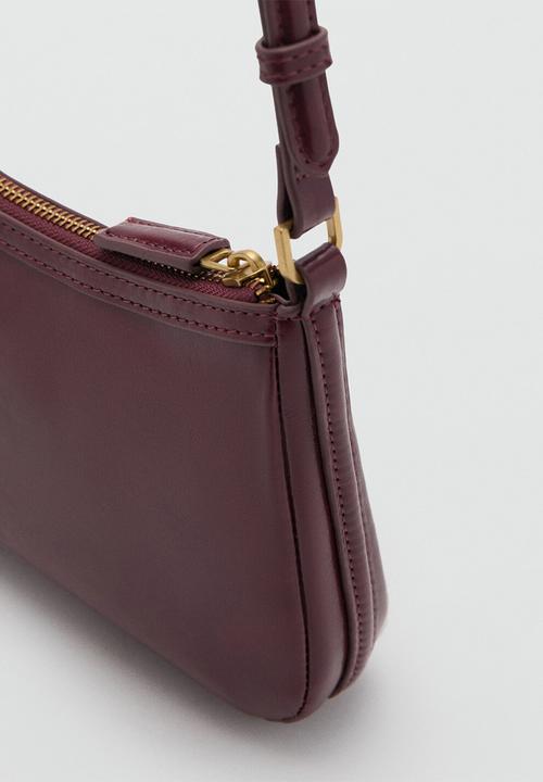 MANGO - Melanie crossbody bag-dark red
