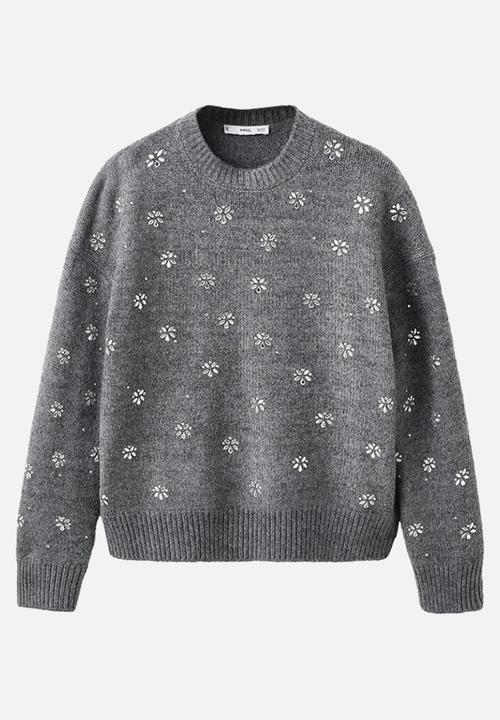 MANGO - Sweater brillo - gray
