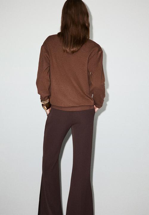 MANGO - Sweater festo - medium brown