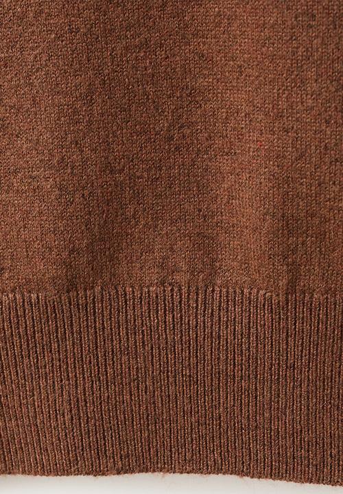 MANGO - Sweater festo - medium brown