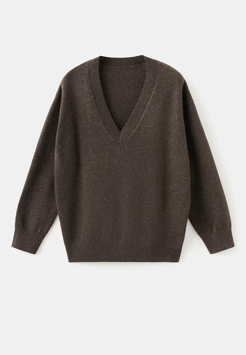 MANGO - Sweater festo - light brown