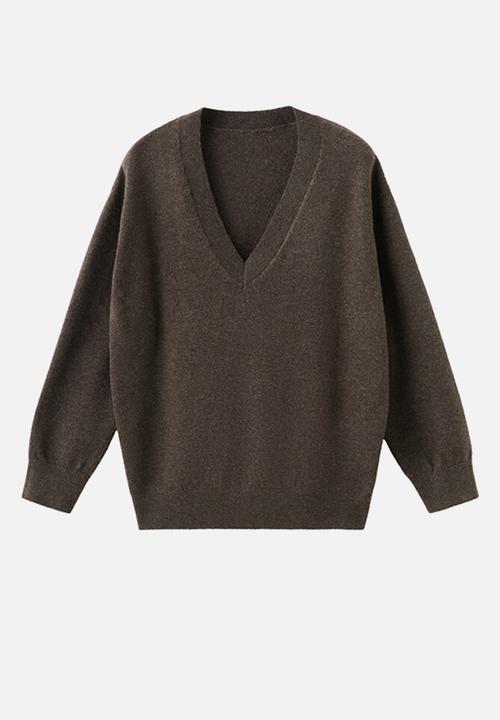 MANGO - Sweater festo - light brown