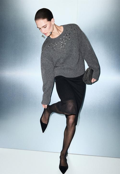 MANGO - Sweater estrella - dark grey
