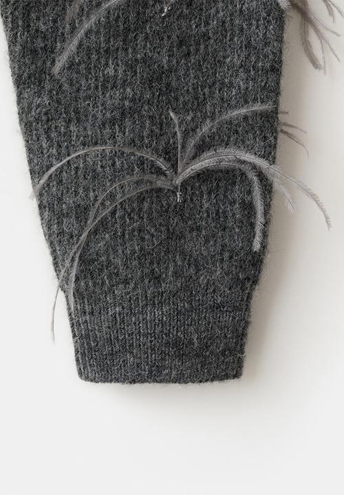 MANGO - Sweater feather - medium gray