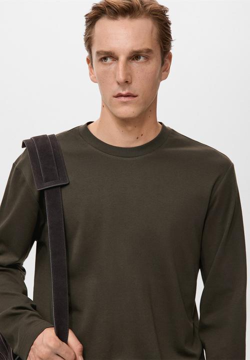 MANGO - TShirt Gareth - Dark Brown