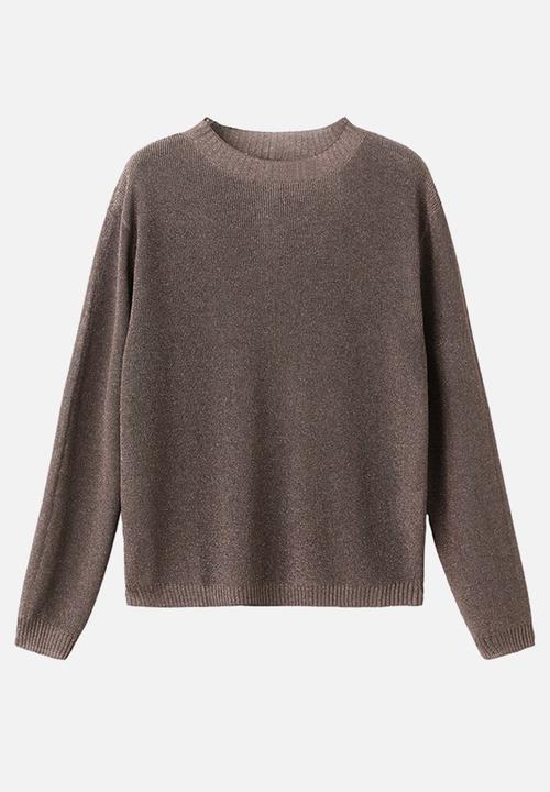 MANGO - Sweater klong - dark brown