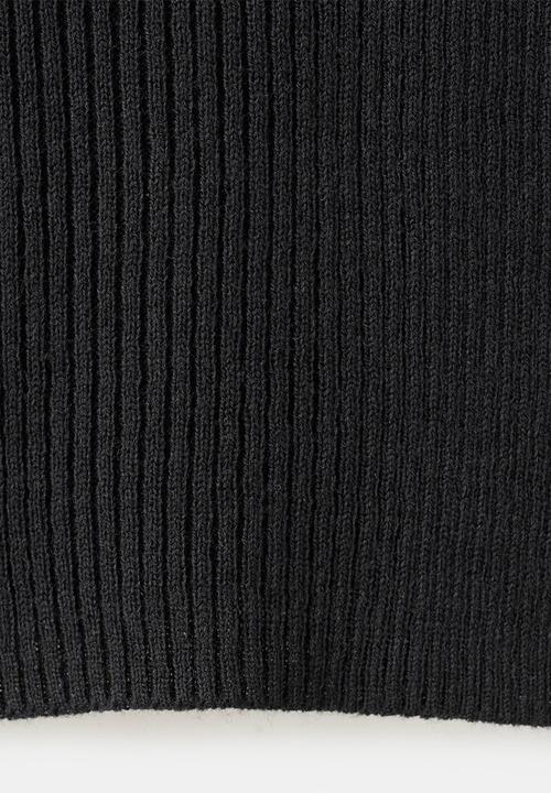 MANGO - Sweater waves - black