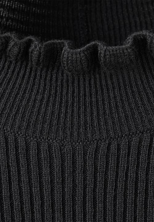MANGO - Sweater waves - black