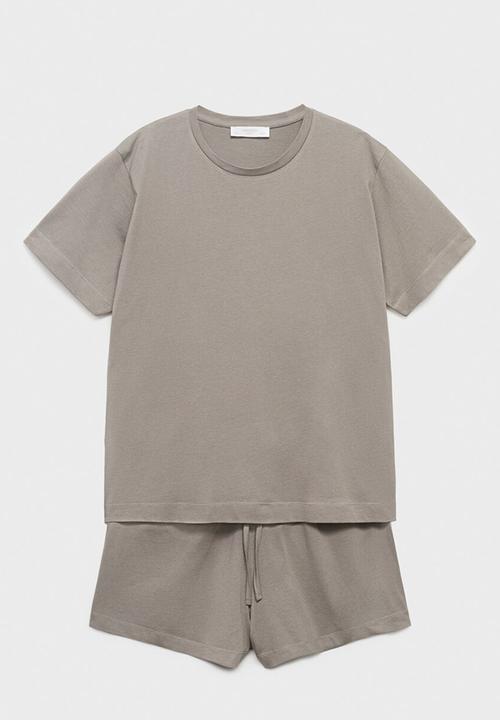 MANGO - Pyjama combojec- medium brown
