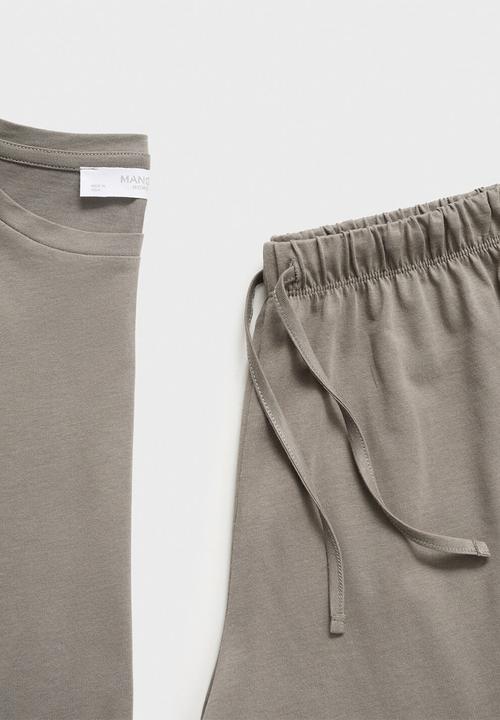 MANGO - Pyjama combojec- medium brown