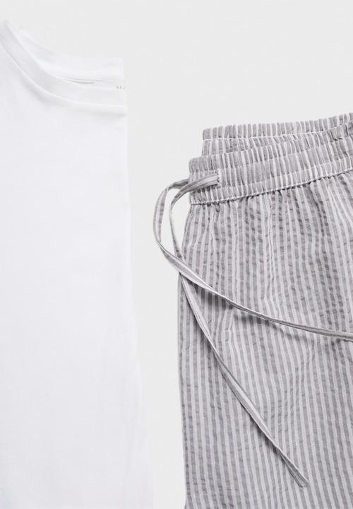 MANGO - Pyjama comboser- grey