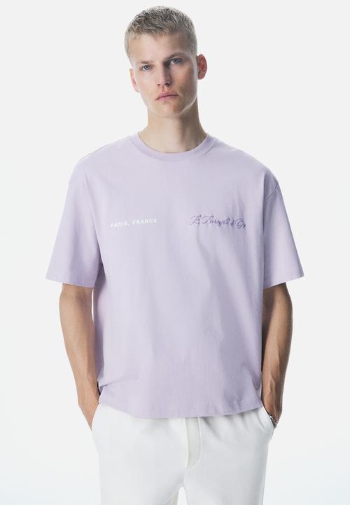 H&M - Loose fit printed T-shirt - pink le triangle d'or