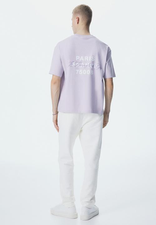 H&M - Loose fit printed T-shirt - pink le triangle d'or