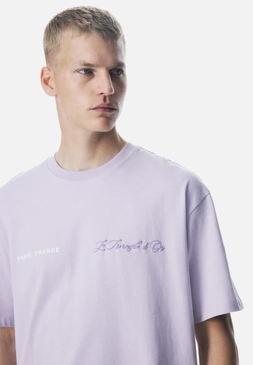H&M - Loose fit printed T-shirt - pink le triangle d'or