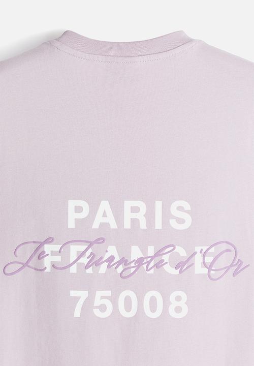 H&M - Loose fit printed T-shirt - pink le triangle d'or