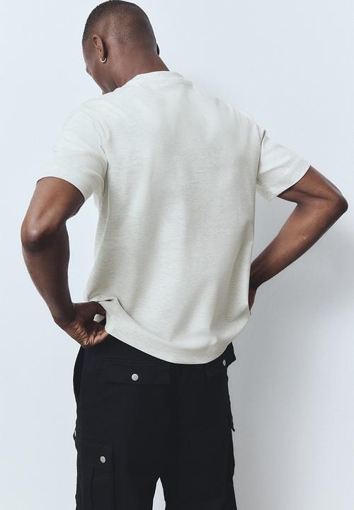 H&M - Loose fit T-shirt - light grey marl